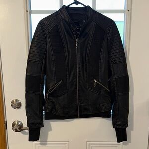 Women's Black Leather Jacket